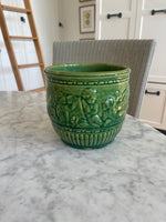 Load image into Gallery viewer, Green Jardiniere 6” T
