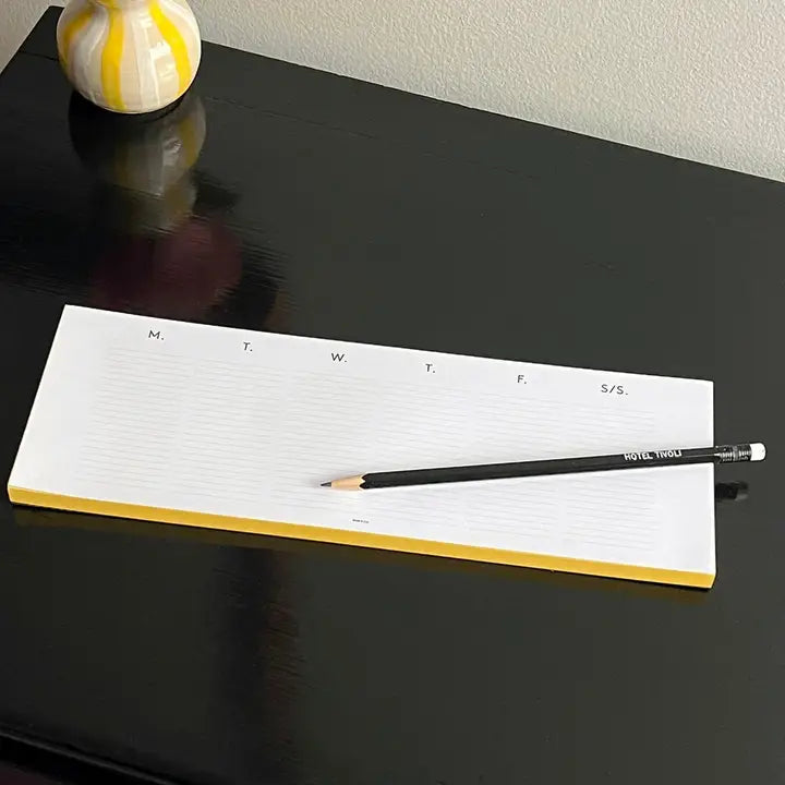 Keyboard Planner Pads- Edged in Gold 11.4”” x 4”