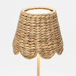 Load image into Gallery viewer, Scalloped Water Hyacinth Woven Lampshade By Maison
