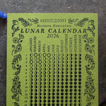Load image into Gallery viewer, Lunar Calendar 2026, Moon Phases, 2025 Christmas Gift, Moss
