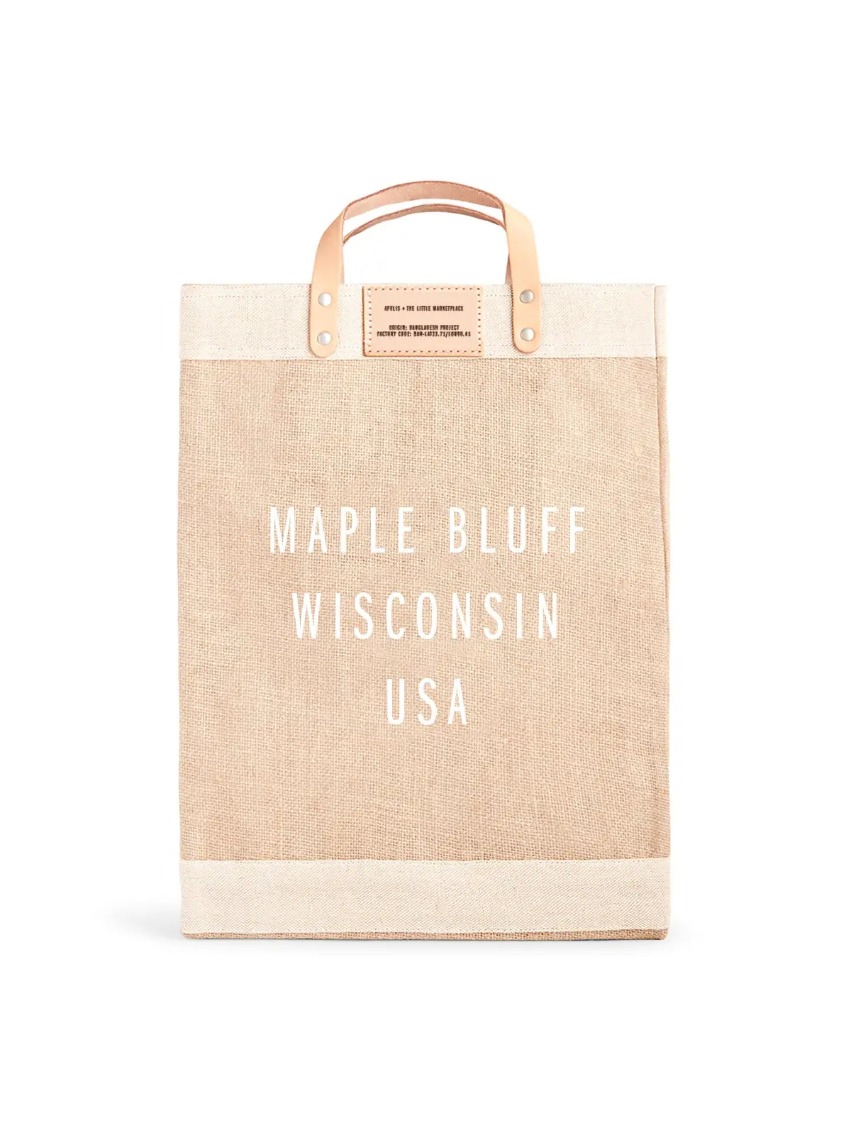 Maple Bluff, Wisconsin USA Market Tote by Apolis