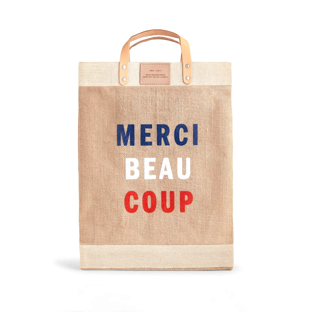 Merci Beau Coup Market Tote Made in Bangladesh