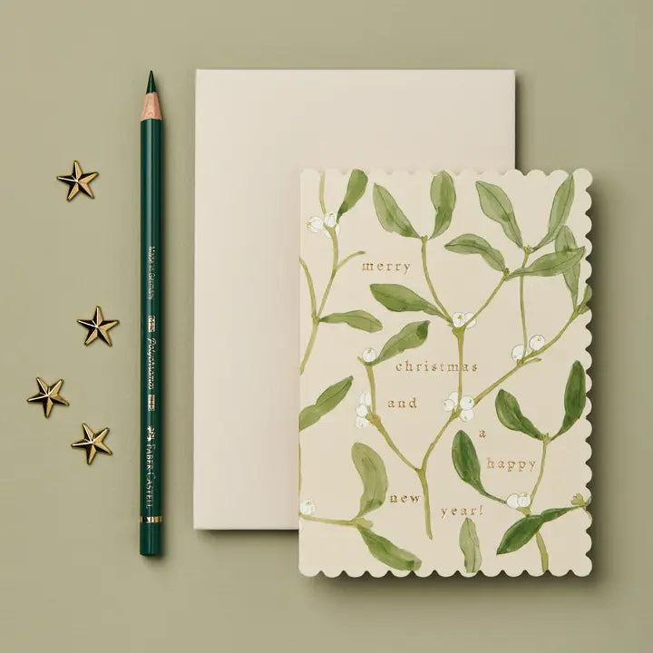 Mistletoe 'merry Christmas' Card