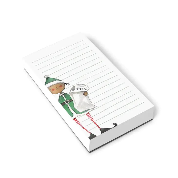 Naughty or Nice Lined Notepad Christmas List