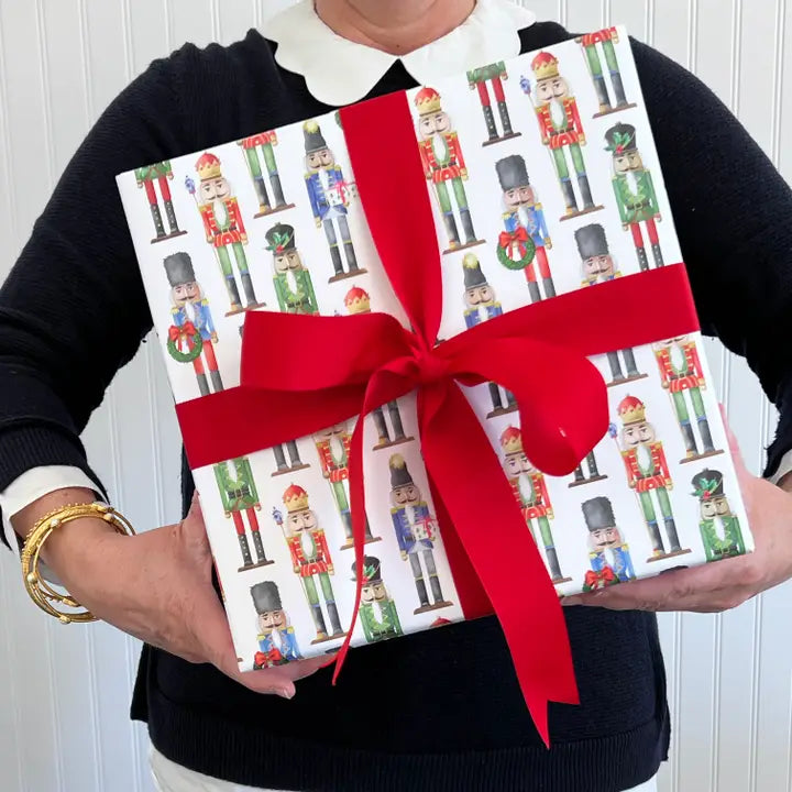 Continuous Roll Gift Wrap | Nutcrackers