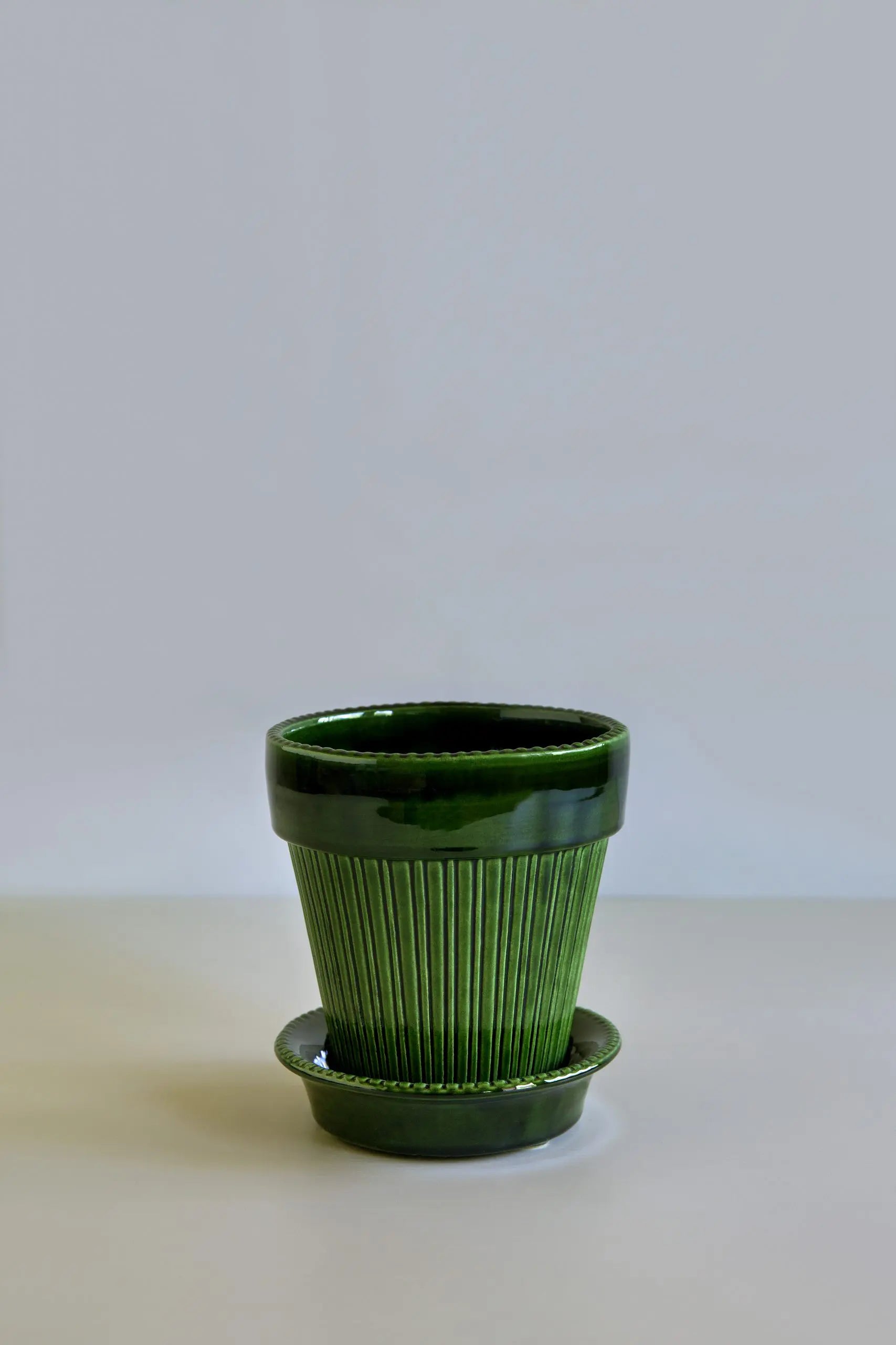 Simona Glazed Green BERGS POTTERY Made in Italy