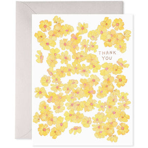 Yellow Flowers Thank You Card