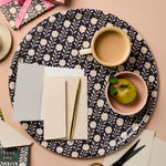 Load image into Gallery viewer, Ink Flora Round Tray Made in Sweden
