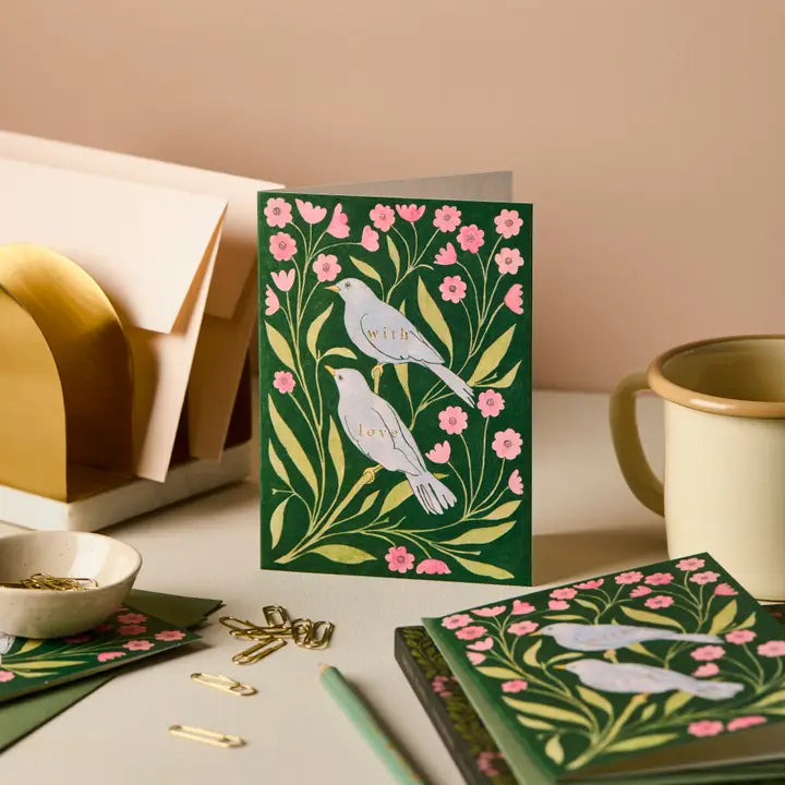 Lovebirds 'with Love' Card
