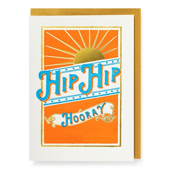 Hip Hip Hooray Printed Card