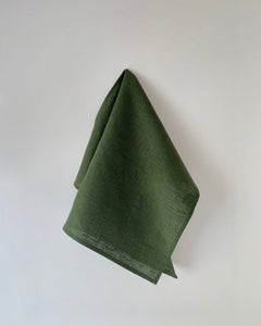 Thick Linen Kitchen Cloth Laurel Green