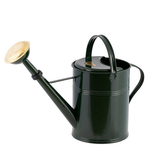 Green Hot-Dip Galvanized Watering Can 1.3 Gallon Made in Slovakia