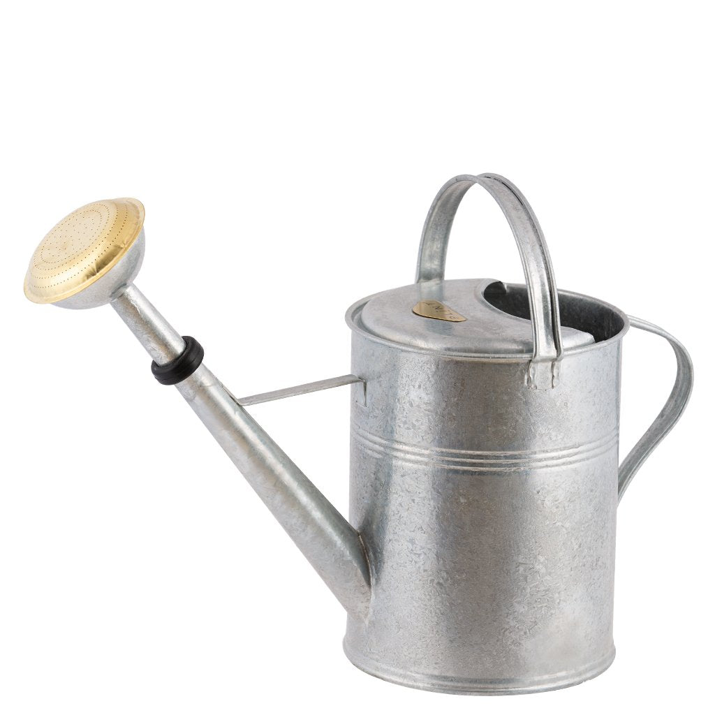 Zinc Hot-Dip Galvanized Watering Can 2.4 Gallon Made in Slovakia