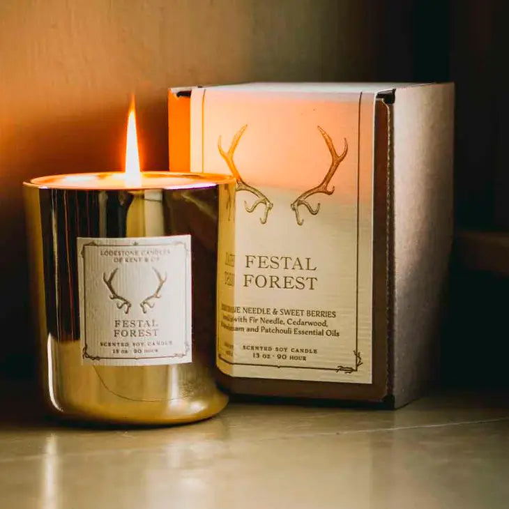 Festal Forest Soy Candle, 13 oz, 90 Hour