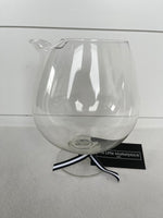 Load image into Gallery viewer, Vintage Mid Century Crystal Footed Martini Pitcher Pedestal Clear 7 1/2”
