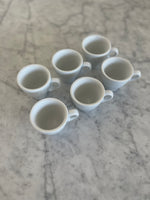 Load image into Gallery viewer, Set of Six White Espresso Cups

