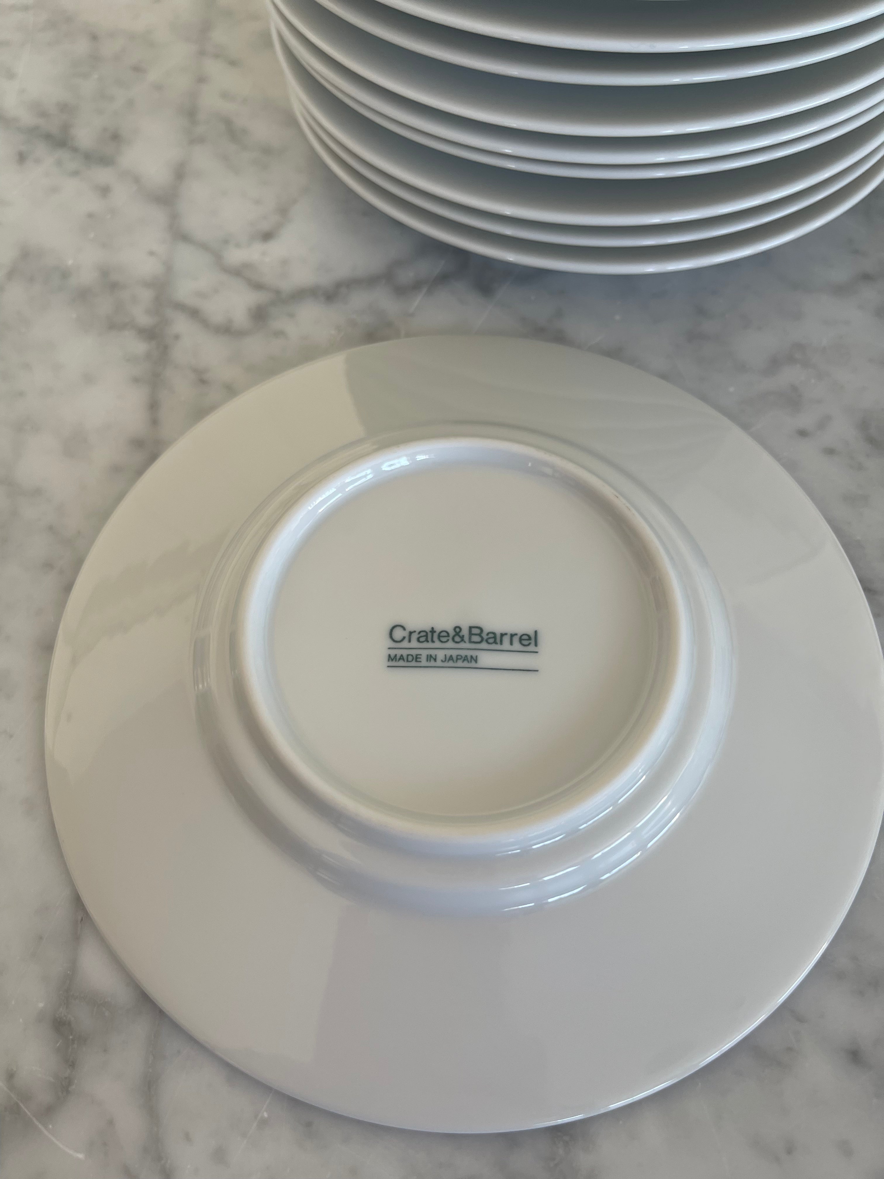 Set of 10 Crate and Barrel Japan Appetizer Plates