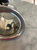 Load image into Gallery viewer, Set of Two Sheffield English Pewter Tankard Mug Made England Glass Bottom
