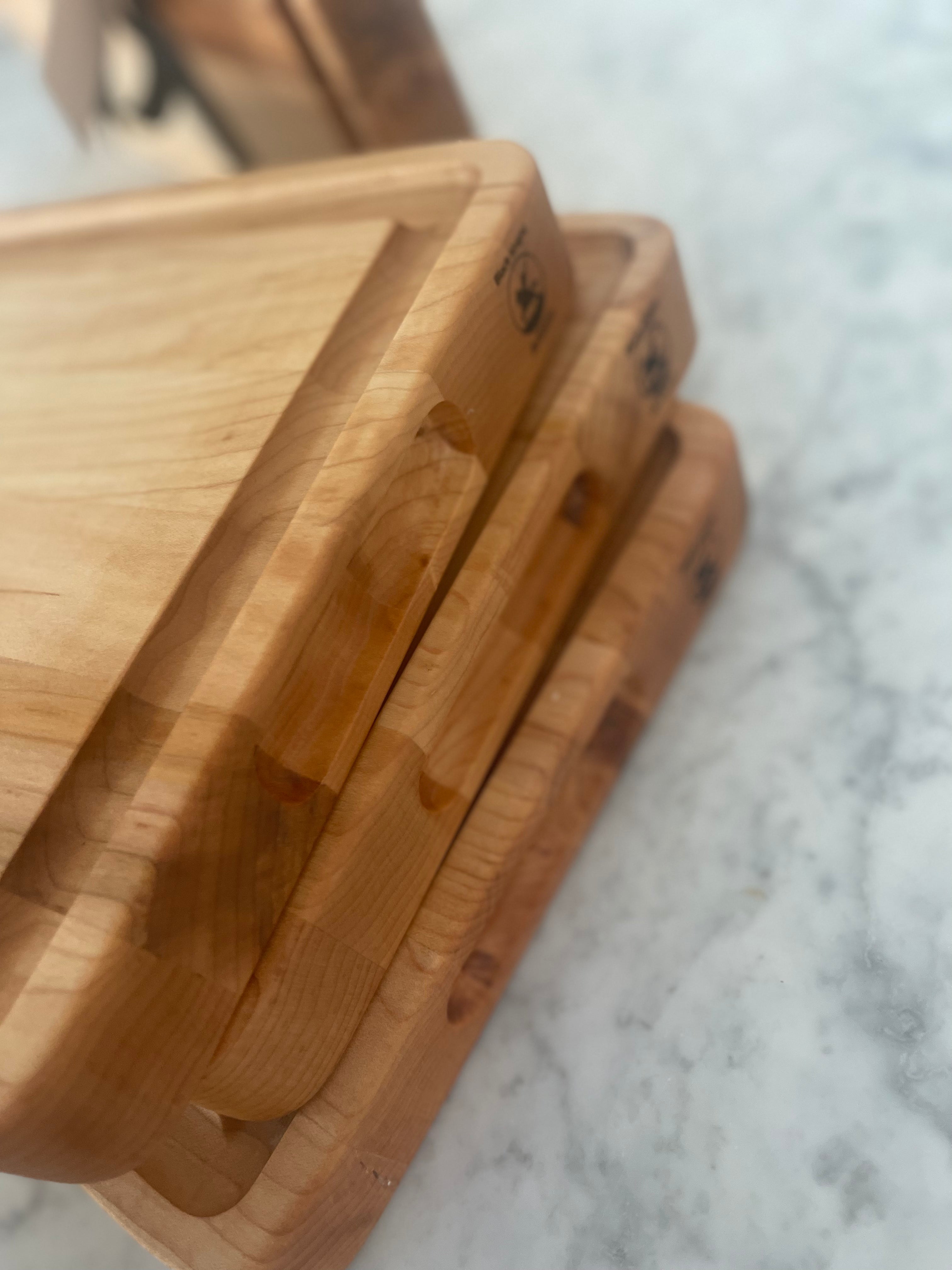 Maple Cutting Boards 18” x 9 3/4” x 1 3/4”