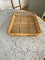 Load image into Gallery viewer, Vintage Wicker Tray 20” x 15”
