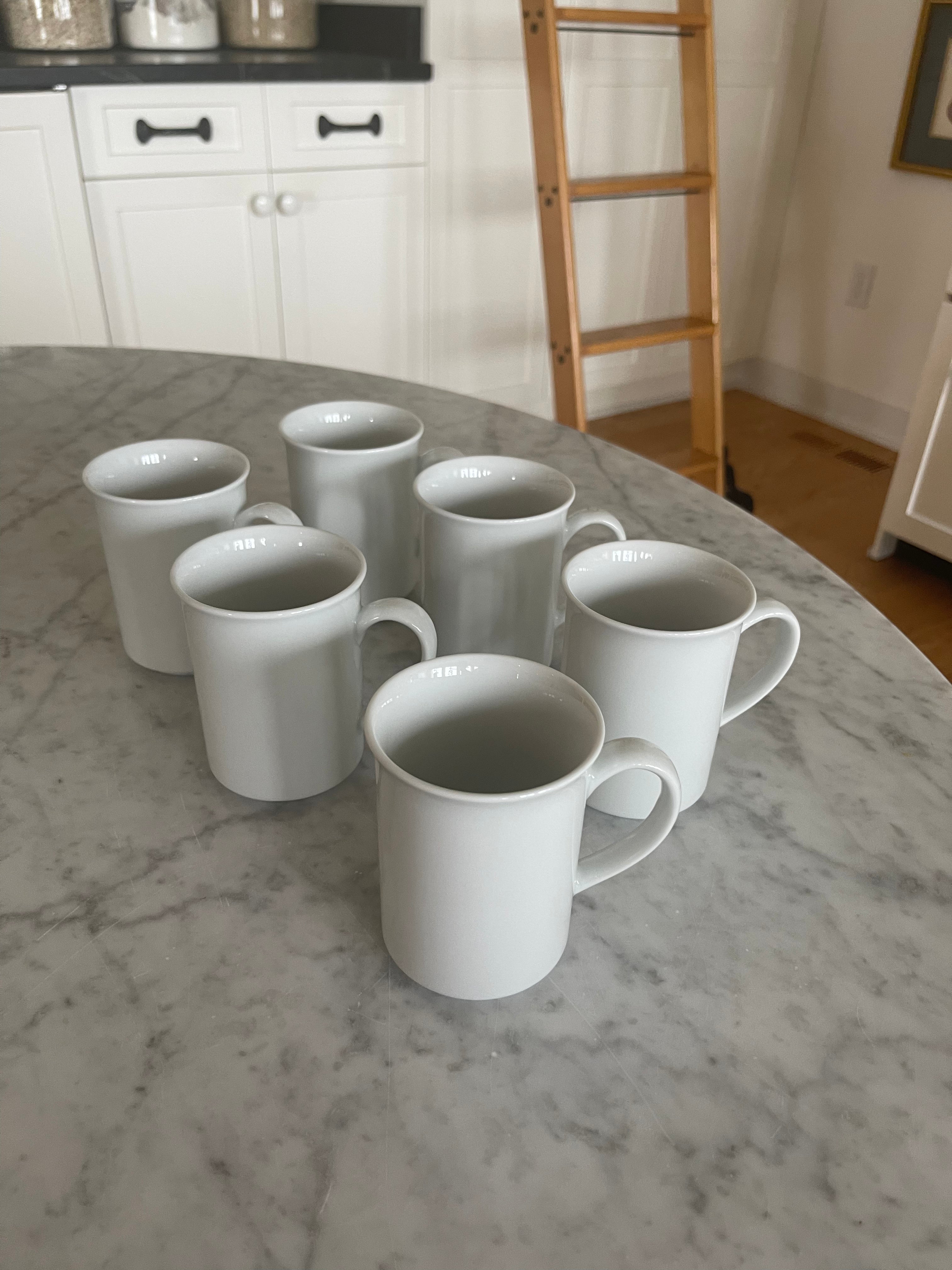 Sur La Table Set of Six Coffee Mugs 10 oz. Made in Turkey