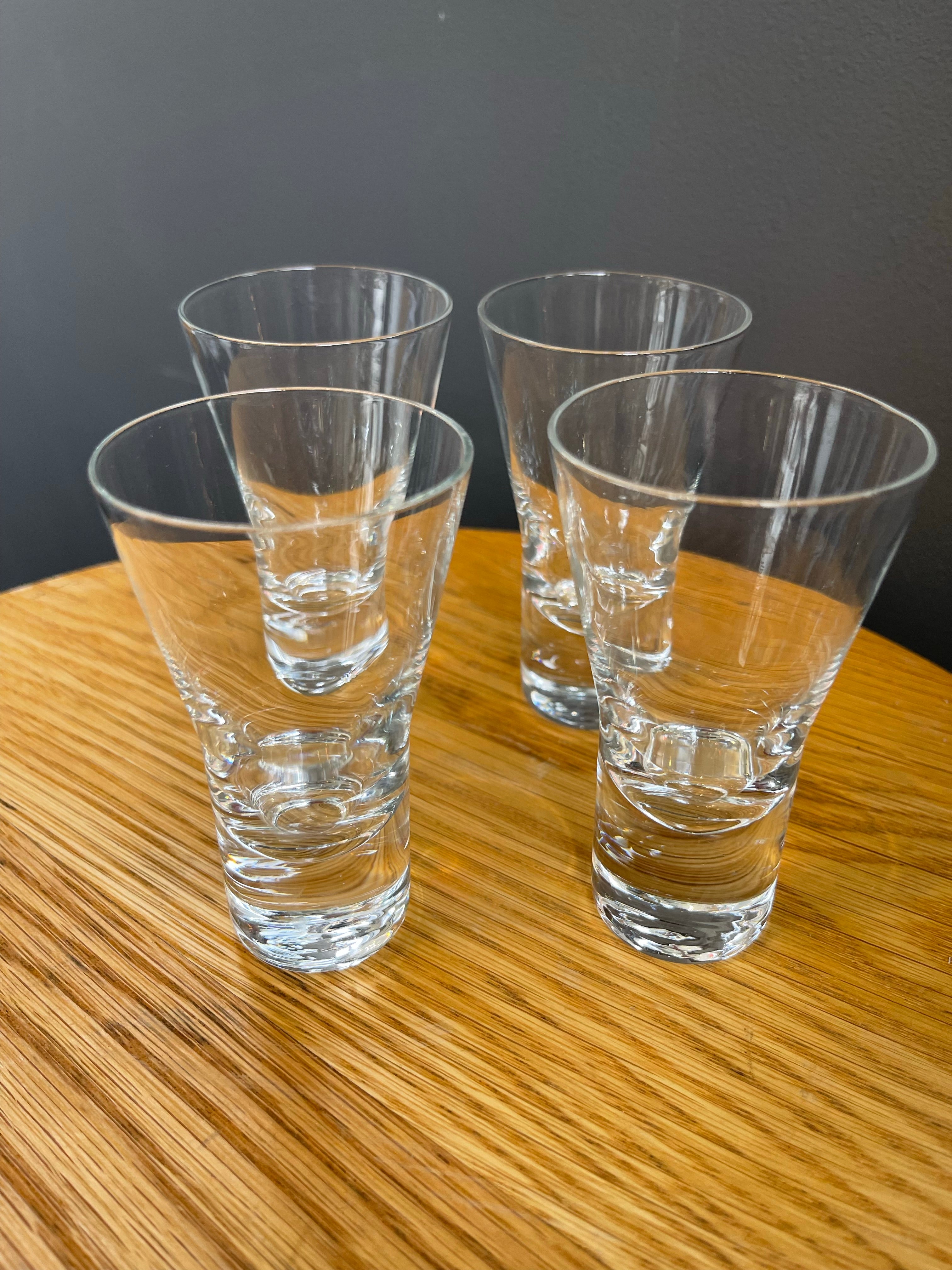 Set of Four Cordials Crystal