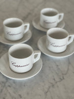 Load image into Gallery viewer, Cappuccino Set of Four Cup &amp; Saucers
