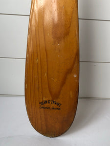 Shaw & Tenney beavertail canoe paddle