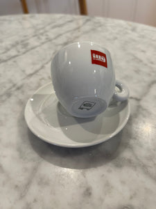 illy Espresso Cup and Saucers From Italy Set of Four