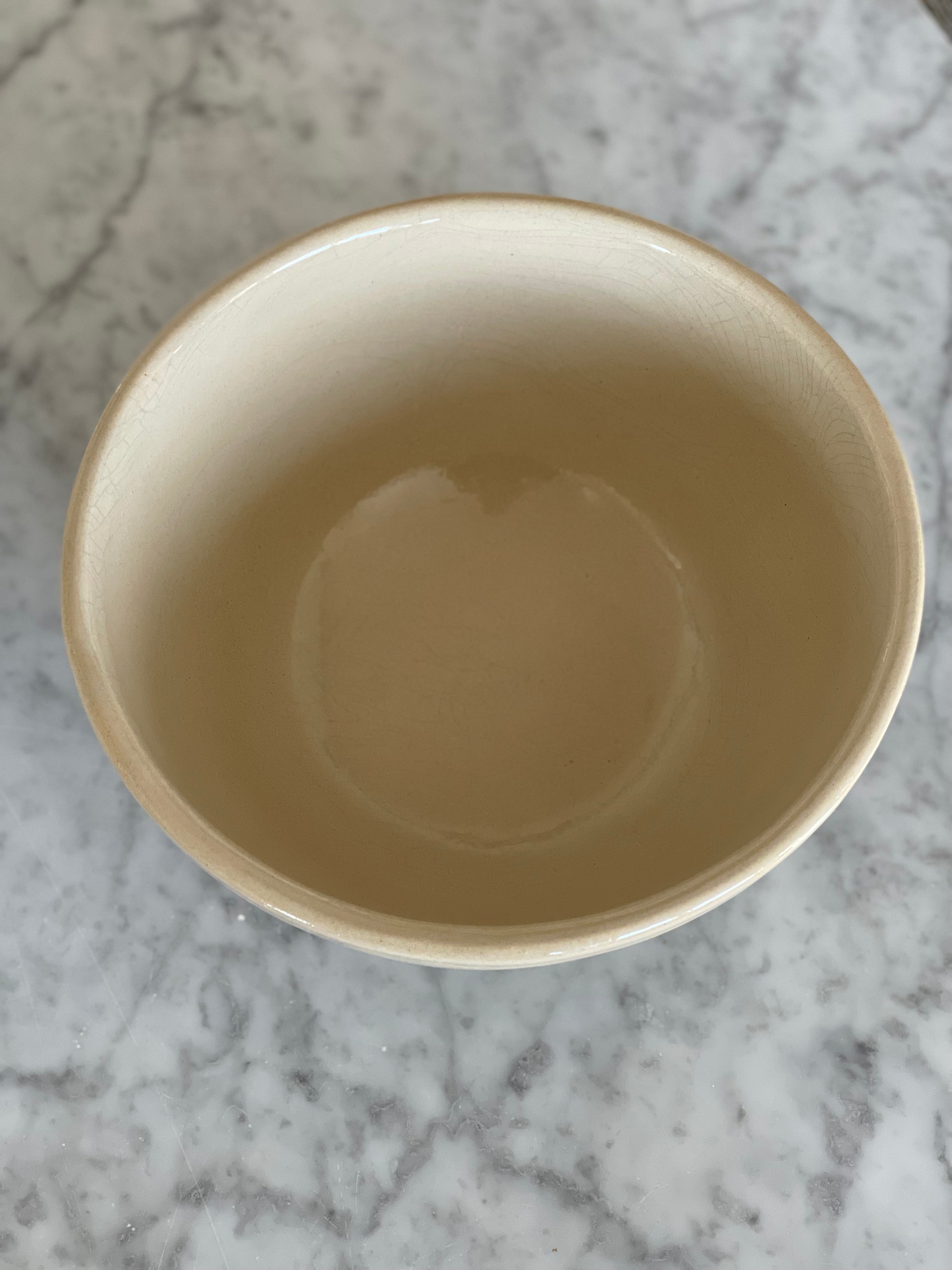 Rowe Pottery Works Stoneware Bowl 10” W