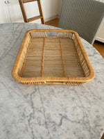 Load image into Gallery viewer, Vintage Wicker Tray 20” x 15”
