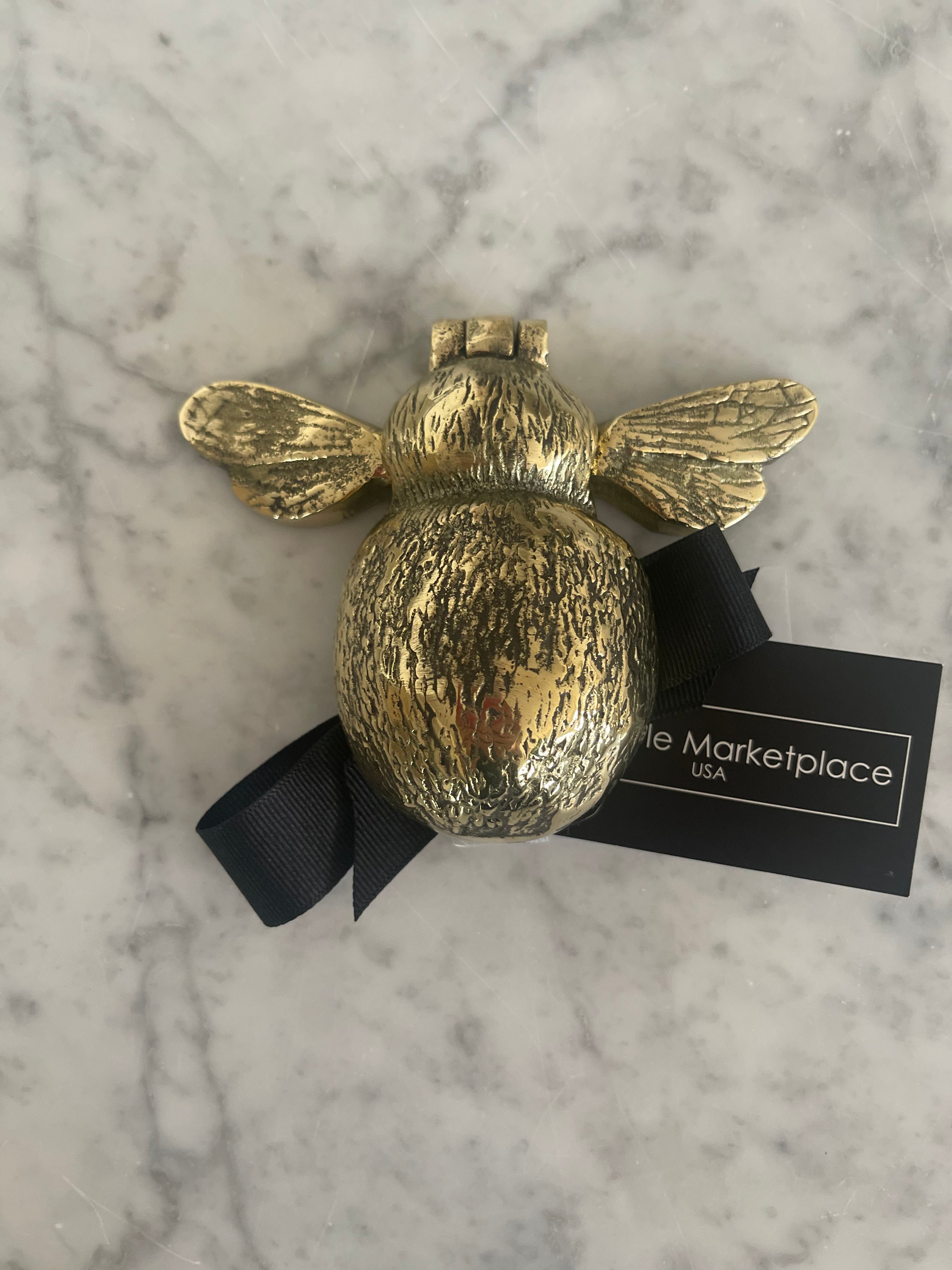 Bee Door Knocker - Solid Brass - Made in UK