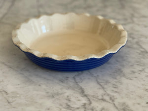 French Blue Pie Plate Made in France