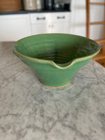 Load image into Gallery viewer, Over and Back Yelloware Green Bowl 6” x 12”
