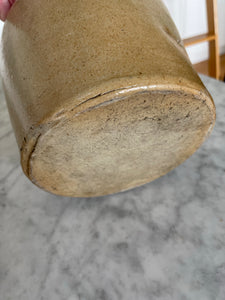 Covered Stoneware Jar