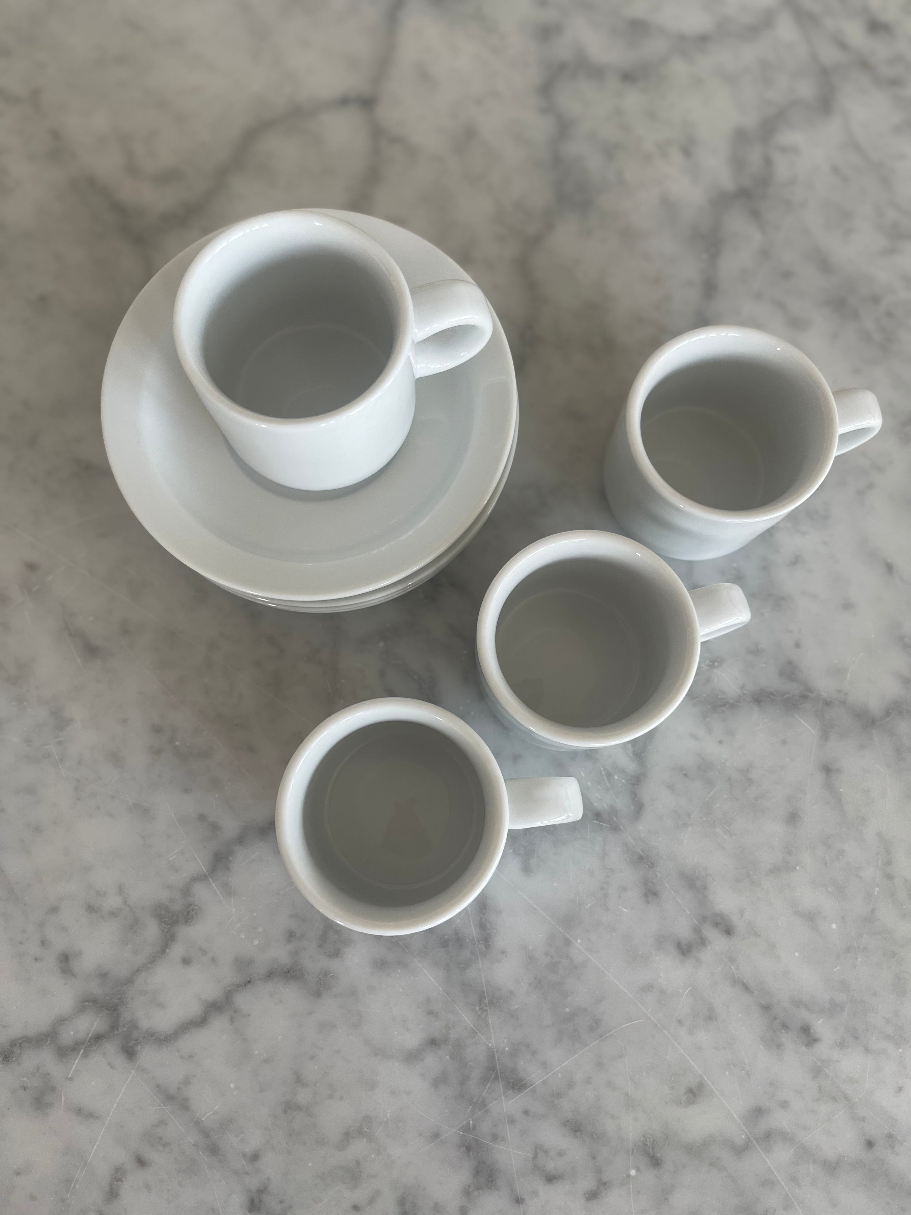 Set of Four Pier 1 Espresso Cups & Saucers