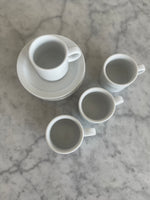 Load image into Gallery viewer, Set of Four Pier 1 Espresso Cups &amp; Saucers
