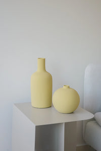 Yellow Vase Made in Portugal 6” T