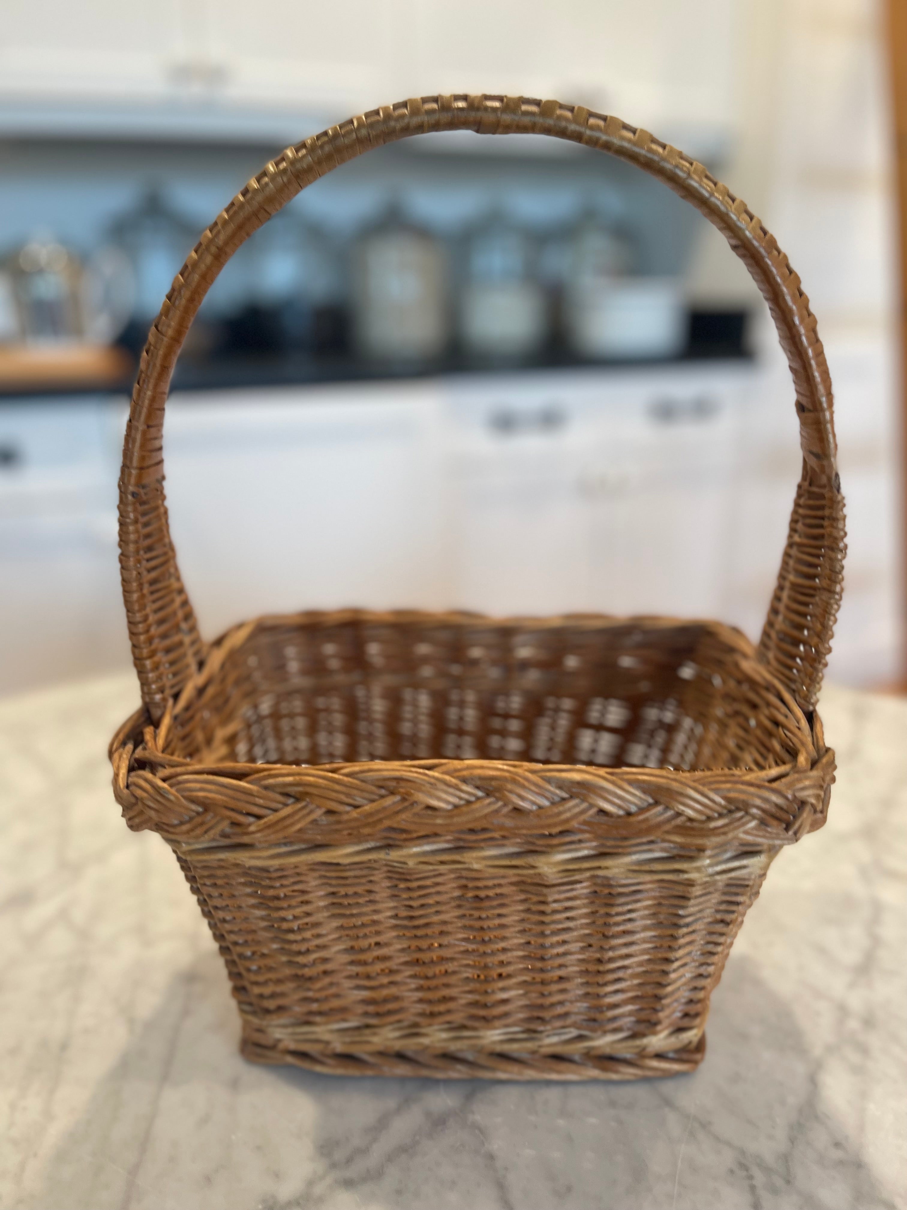 Rectangular Basket with Handle