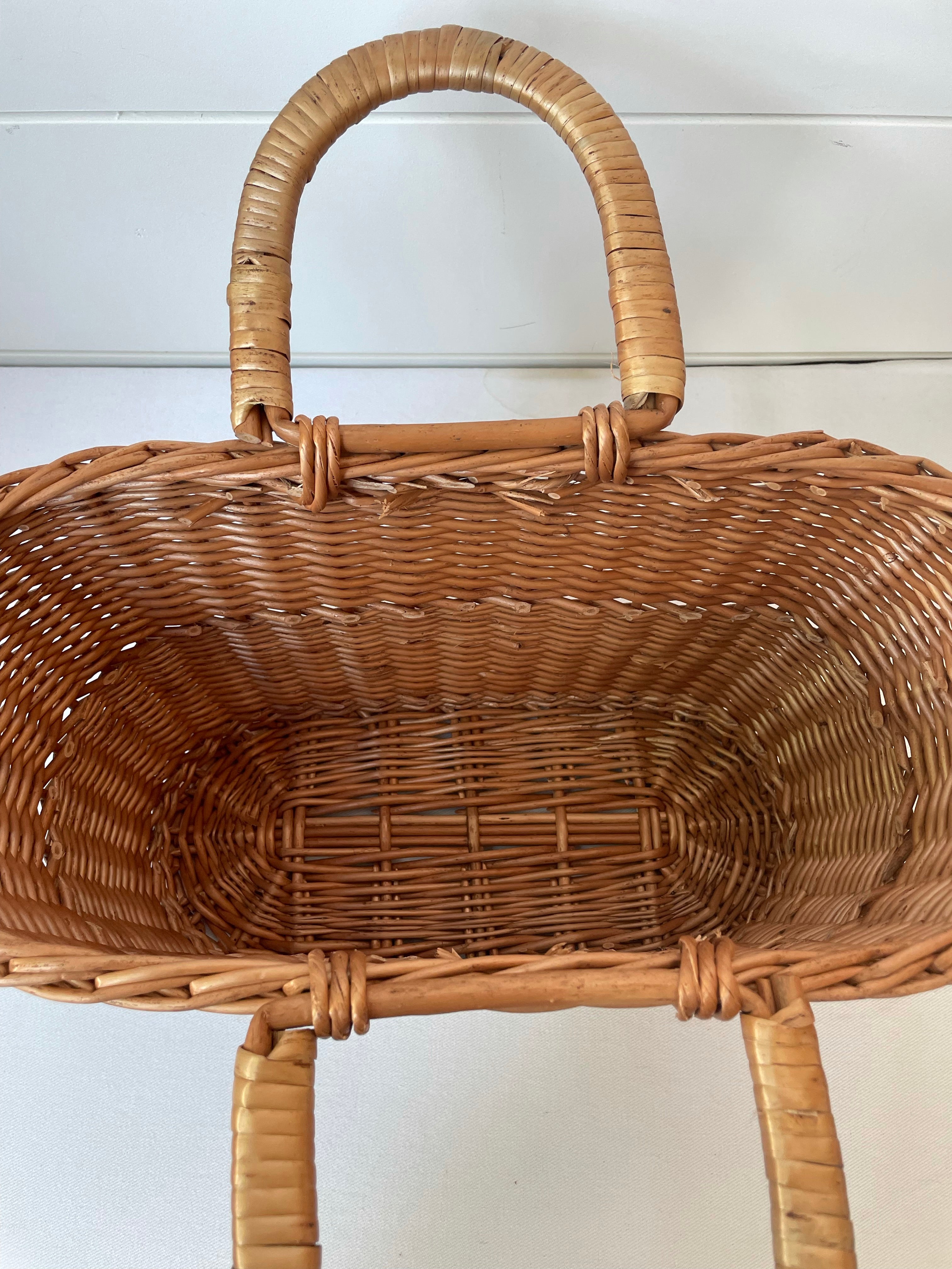 Hand Woven Basket Small Market Basket