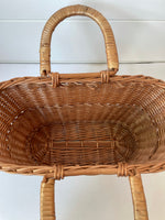 Load image into Gallery viewer, Hand Woven Basket Small Market Basket
